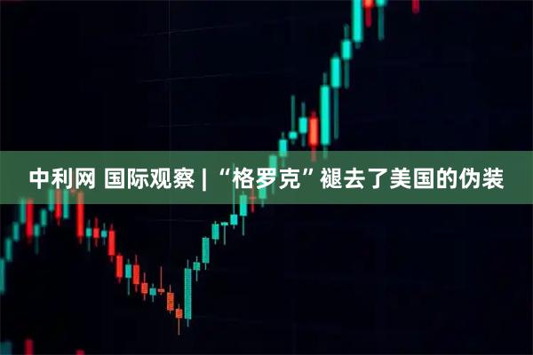 中利网 国际观察 | “格罗克”褪去了美国的伪装