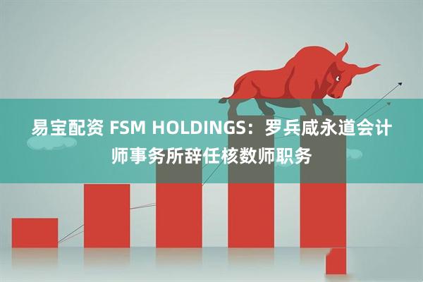 易宝配资 FSM HOLDINGS：罗兵咸永道会计师事务所辞任核数师职务